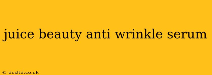 juice beauty anti wrinkle serum