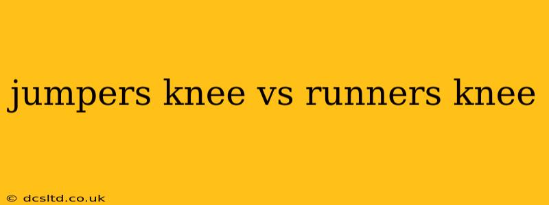 jumpers knee vs runners knee