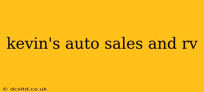 kevin's auto sales and rv