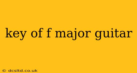 key of f major guitar