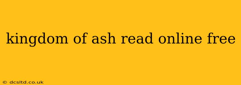 kingdom of ash read online free