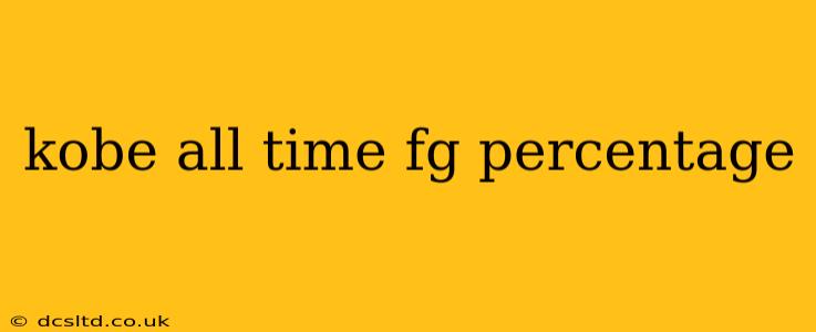 kobe all time fg percentage
