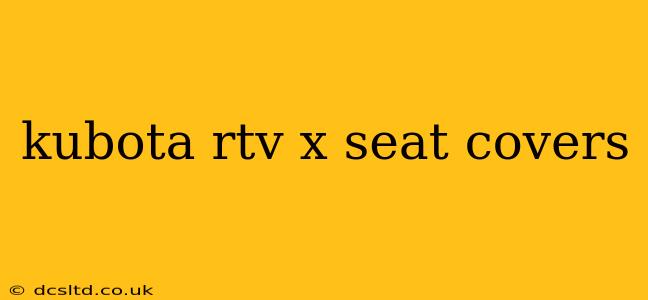 kubota rtv x seat covers
