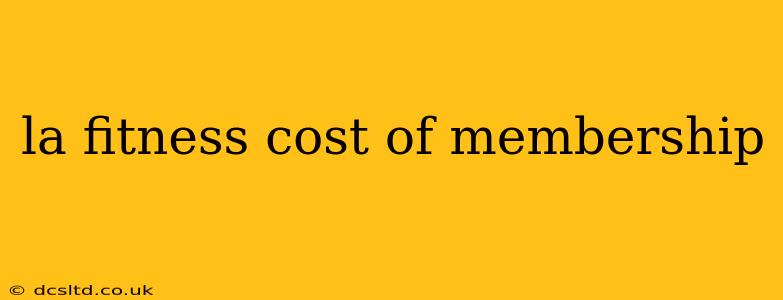 la fitness cost of membership