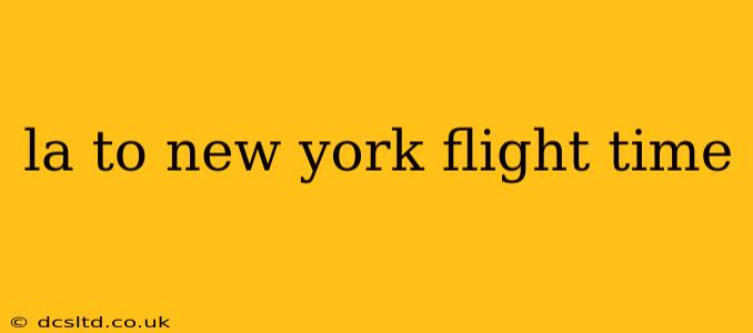 la to new york flight time