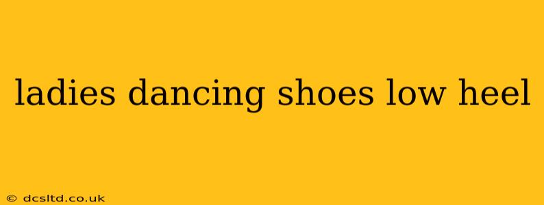 ladies dancing shoes low heel