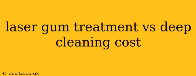 laser gum treatment vs deep cleaning cost