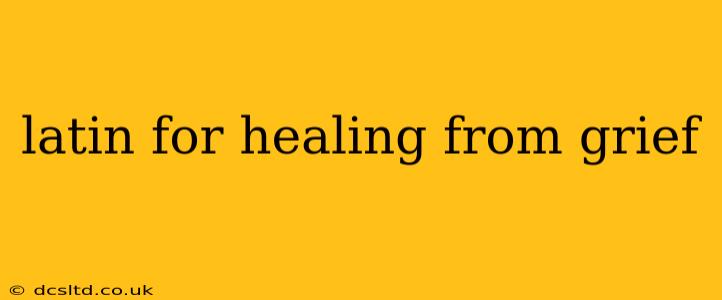 latin for healing from grief