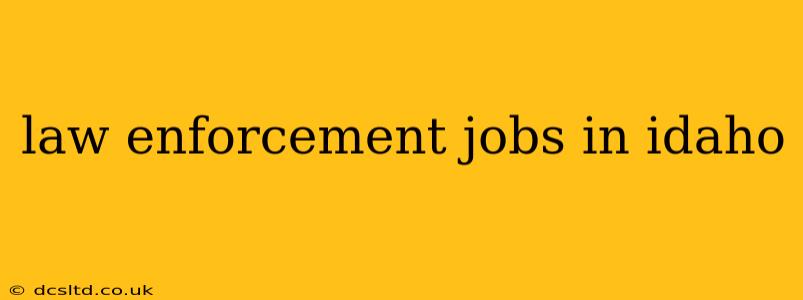 law enforcement jobs in idaho