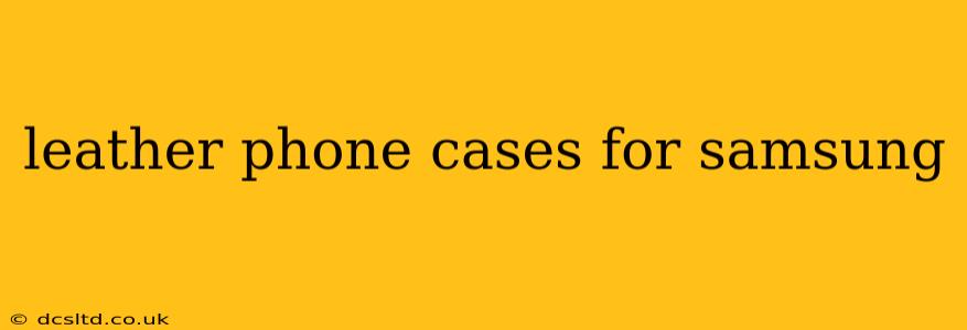 leather phone cases for samsung
