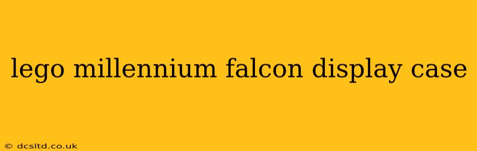lego millennium falcon display case