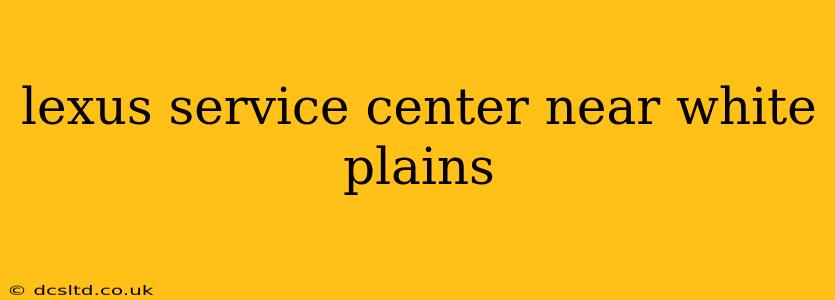 lexus service center near white plains