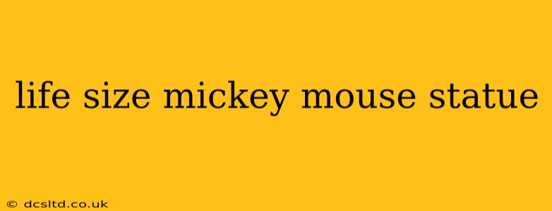 life size mickey mouse statue