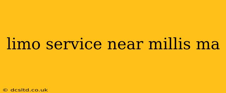 limo service near millis ma