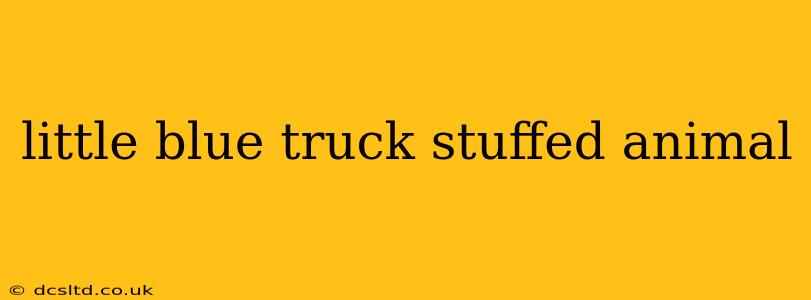 little blue truck stuffed animal