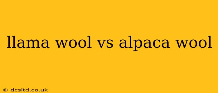 llama wool vs alpaca wool