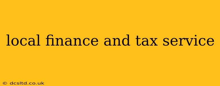 local finance and tax service