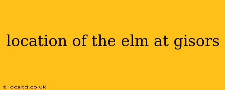 location of the elm at gisors
