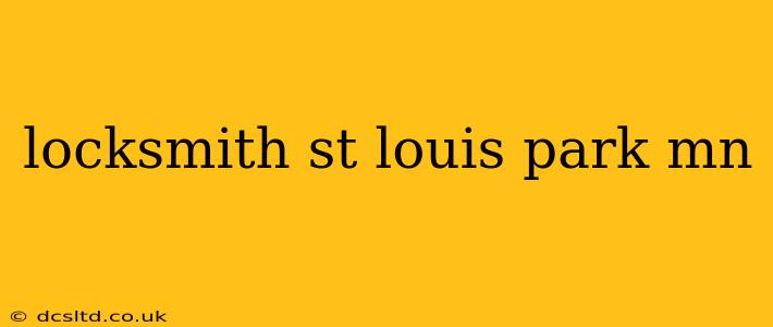 locksmith st louis park mn