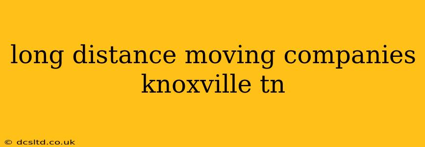 long distance moving companies knoxville tn
