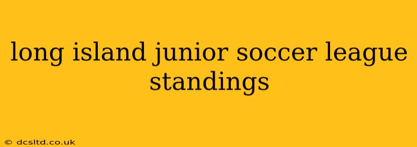 long island junior soccer league standings