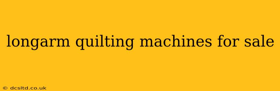 longarm quilting machines for sale