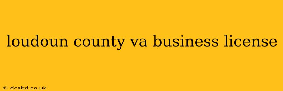 loudoun county va business license