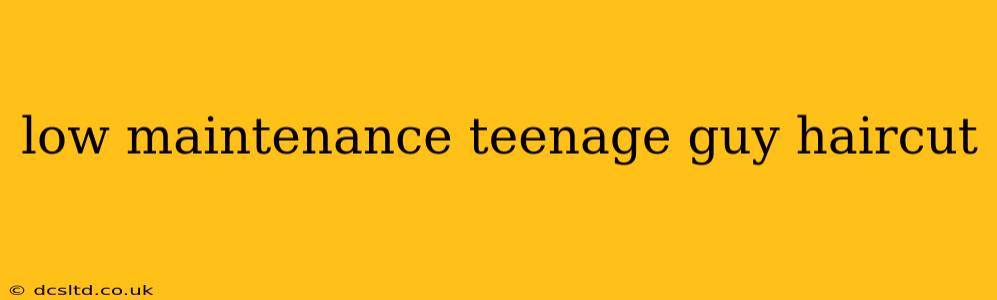 low maintenance teenage guy haircut