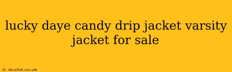 lucky daye candy drip jacket varsity jacket for sale