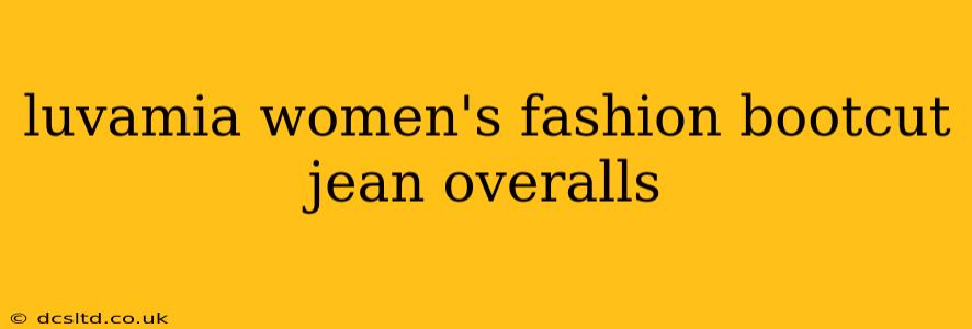 luvamia women's fashion bootcut jean overalls