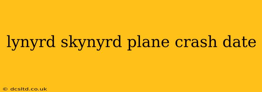 lynyrd skynyrd plane crash date