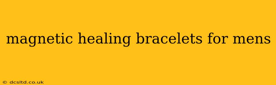 magnetic healing bracelets for mens