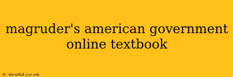 magruder's american government online textbook