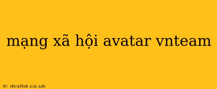 mạng xã hội avatar vnteam