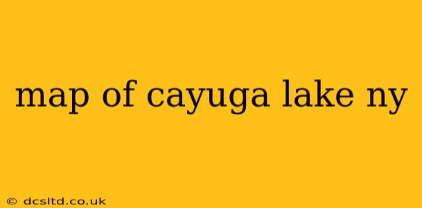 map of cayuga lake ny