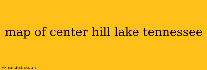 map of center hill lake tennessee
