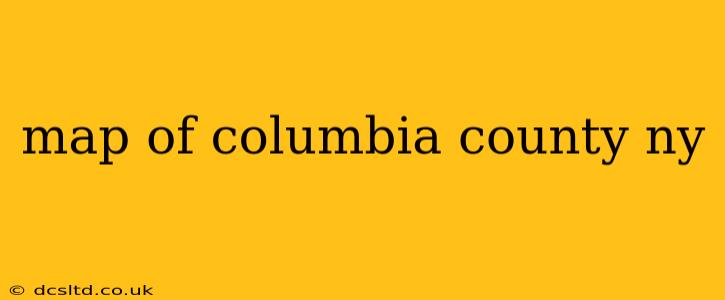 map of columbia county ny