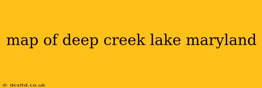 map of deep creek lake maryland