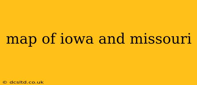map of iowa and missouri