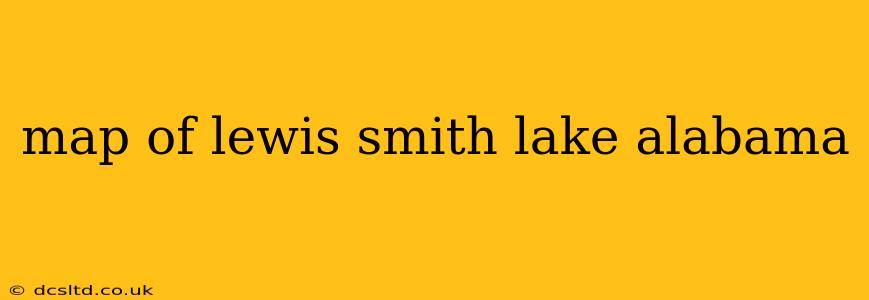 map of lewis smith lake alabama