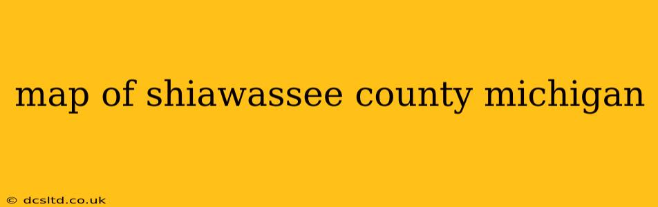 map of shiawassee county michigan