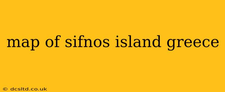 map of sifnos island greece