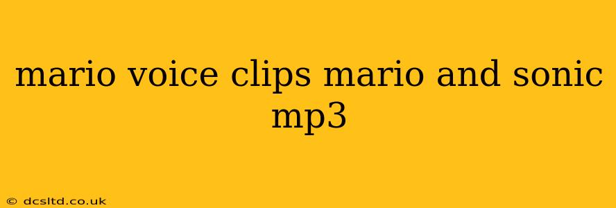 mario voice clips mario and sonic mp3