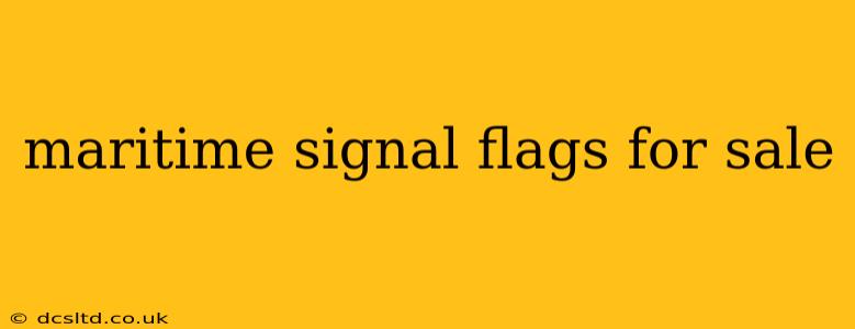 maritime signal flags for sale