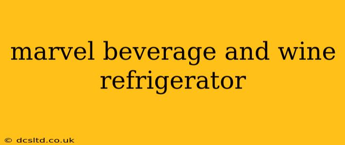 marvel beverage and wine refrigerator