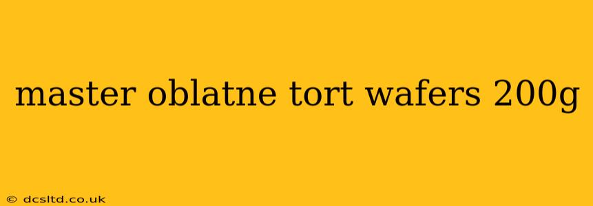 master oblatne tort wafers 200g