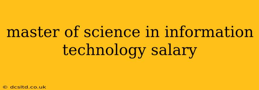 master of science in information technology salary