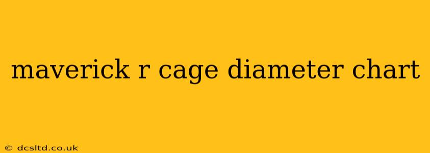 maverick r cage diameter chart