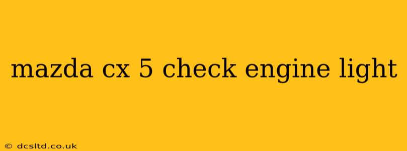 mazda cx 5 check engine light