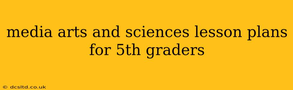 media arts and sciences lesson plans for 5th graders